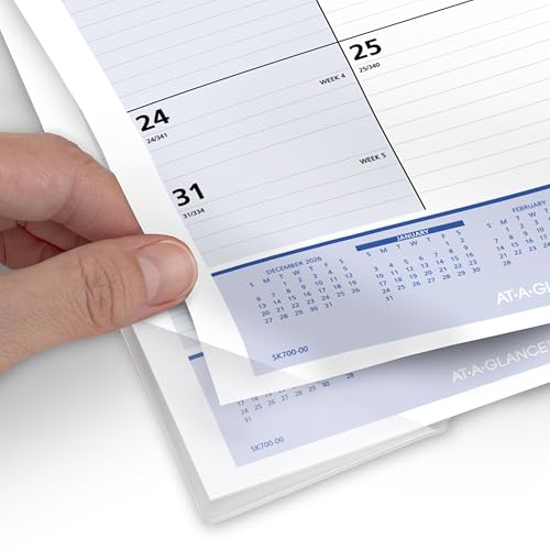 Image of AT-A-GLANCE 2027 Desk Pad Calendar, Monthly Desk Wall Planner, 13-Month Jan-Jan, 21.75 inch x 17 inch, QuickNotes (SK7000027)