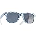 Produktbild dressforfun 900646 Unisex Party-Sonnenbrille, Zweifarbiges Kariertes Gestell, Oktoberfest Mottopartys -diverse Farben (Blau-Weiß | Nr. 303247)