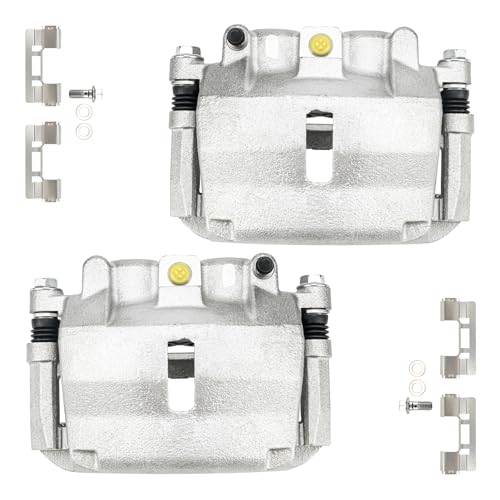 Image of KAX 18B4974+18B4975 Brake Caliper Compatible with Ford F150 2005-2008, Lincoln Mark LT 2006-2008, Front Disc Brake Caliper