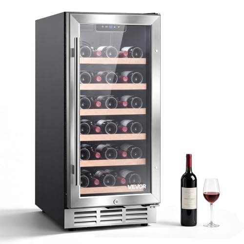 Image of VEVOR 15 inch Wine Fridge 30-Bottle Wine Cooler Refrigerator for Home Bar