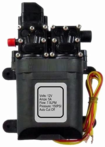 Earth Garden Pressure Battery Sprayer DC Pump Double Motor 12 V Pump, Black Earth Garden Pressure Battery Sprayer DC Pump Double Motor 12 V Pump, Black