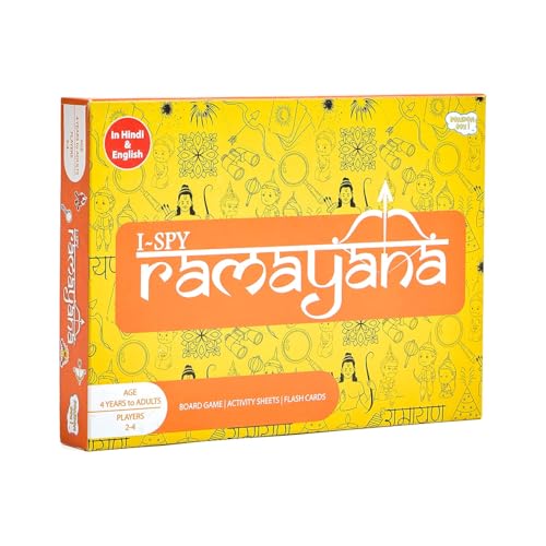 Image of I-Spy Ramayana Board Game for Kids and Adults | Gift Set for Kids Age 4,5,6,7,8+| Indoor Board Game | Perfect for Family Entertainment | Up to 4 Players | Made in India