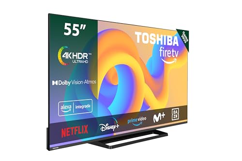 Toshiba 55UF3F63DAE 4K UHD Smart Fire TV 55 Zoll (Ultra HD, HDR10, Alexa Sprachsteuerung, Bluetooth, Airplay)