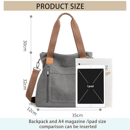 Bolso Tote de Lona para Mujer miniatura 3
