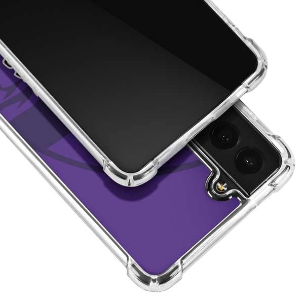 Skinit Clear Phone Case Compatible with Galaxy S22 - Officially Licensed NFL Minnesota Vikings Double Vision Design