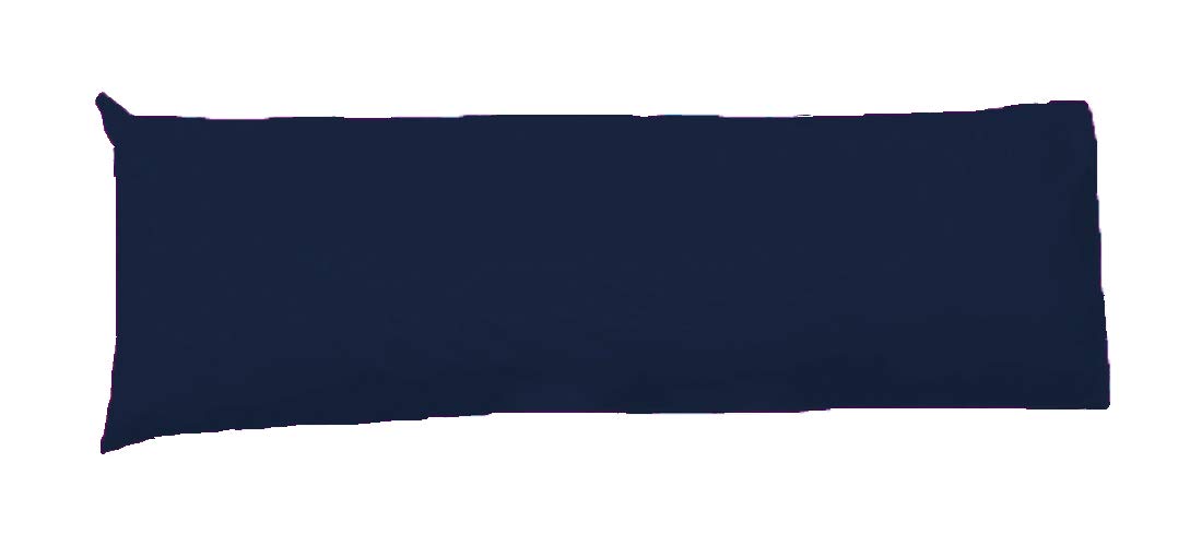 AmigoZone BOLSTER PILLOW CASE - PREGNANCY MATERNITY ORTHOPAEDIC SUPPORT Super Single 4FT (48"), Navy Blue โ image 1