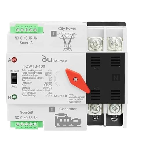 Alimentation sans interruption avec le commutateur automatique ATS 3P 100A