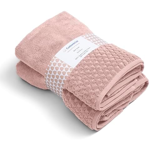Cottoneclat Organic Turkish Cotton Bath Towel Set Cover