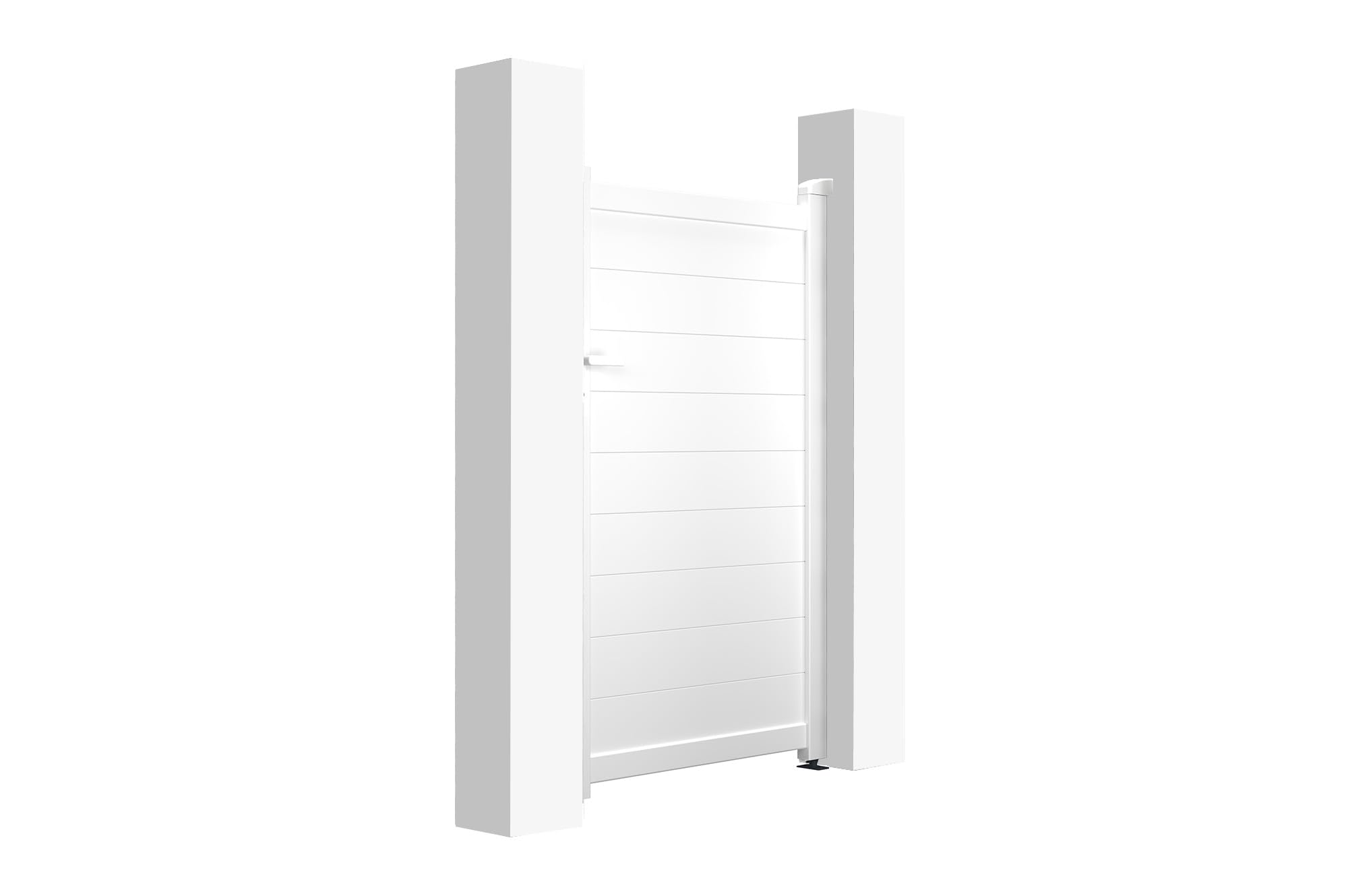 Casanoov Gartentür aus aluminium 1m EIGER (weiß, 160 cm)