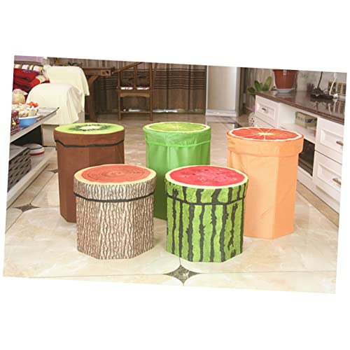 PRETYZOOM Fruit Footstool Fruit Storage Stool Storage Bench Storage Step Stool Folding Stool Dressers Folding Foot Stool Fold up Stool Folding Fruit Chair Fruit Stool Multifunction