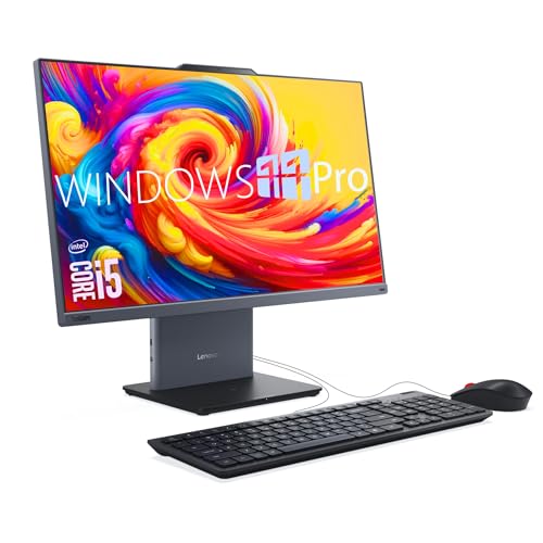 Lenovo ThinkCentre Neo50a Gen 5 All-in-One Business Desktop PC | 24” FHD IPS Display | Intel Core i5-13420H | 16GB DDR5 RAM | 512GB SSD | 5MP AI Webcam | HDMI in&Out | Copilot AI | Windows 11 Pro