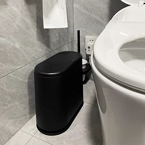 PENGKE Caneca de Basura Plástica Slim 2.7 Galones Negra miniatura 6