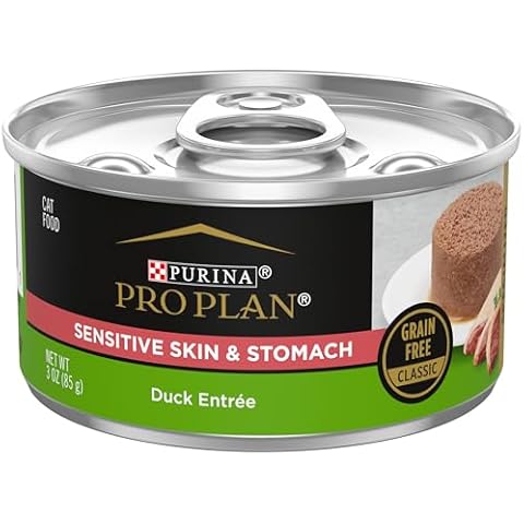 Purina Pro Plan Sensitive Wet Cat Food, Duck Entree - 24 cans (3 oz.) Cover