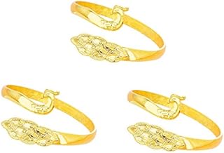 Goosuny Yarn Ring Adjustable Knitting Ring Braided Loop Crochet Loop Peacock Open Finger Ring Women Ring Silver Gold Rings Yarn Guide Finger Holder for Faster Knitting