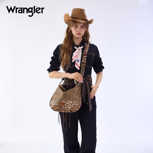 Image of Wrangler Hobo Bags Crossbody Bag for Women Shoulder Purse Handbags with Adjustable Strap