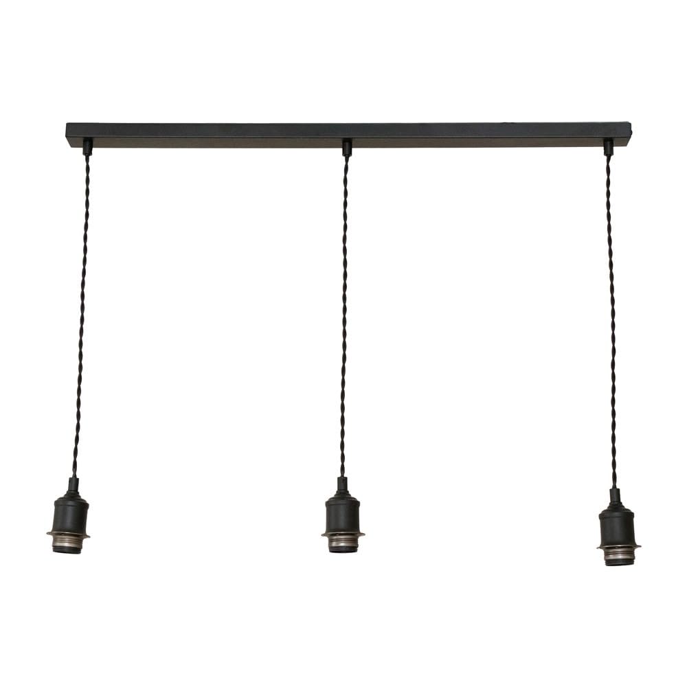 ValueLights | Shaw Diner Bar 3 Drop Matte Black Adjustable Pendant Ceiling Light | Ceiling Lights, Home Décor & Improvement Essential
