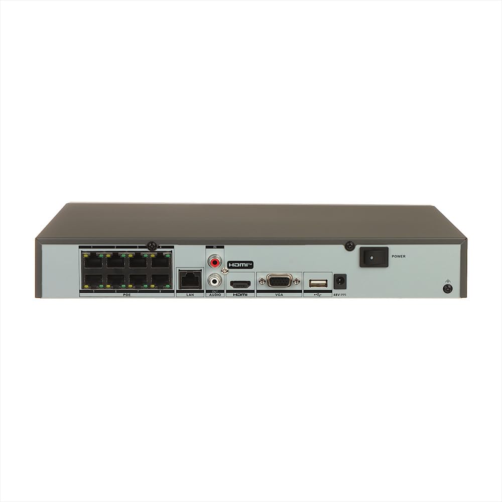 HIKVISION Digital Technology DS-7608NXI-K1/8P, Video-Eingangskanäle: 8 Kanäle, Maximale Auflösung: 3840 x 2160 Pixel, Unterstütze Auflösung: 3840 × 2160, 2560 × 1440, 1920 × 1080 1600 × 1200, 1280 ×