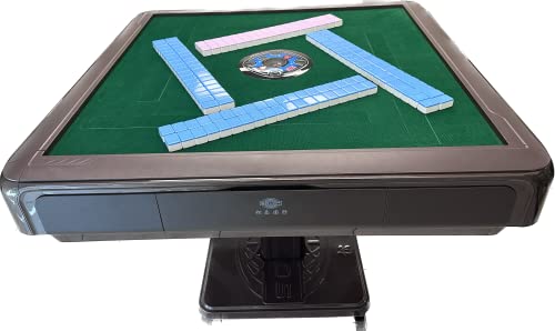 Usamjtable Usa Mj Table Coffee Folding Automatic Mahjong Mah Jongg Table Mahjong Foldable Style With 2 Sets 36Mm 152 American Numbered Tiles + Hard Tabletop Cover #TOP5