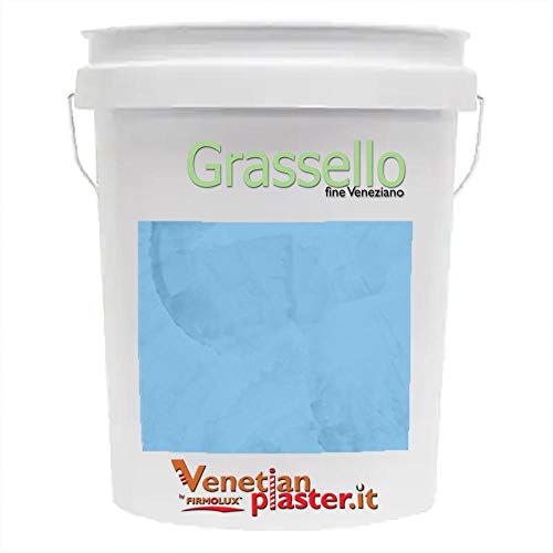 FirmoLux Grassello Authentic Venetian Plaster | Polished Plaster | Made in Italy from Lime & Marble | Blue-Gray Colors (12) | Color: SW6957 Undercool