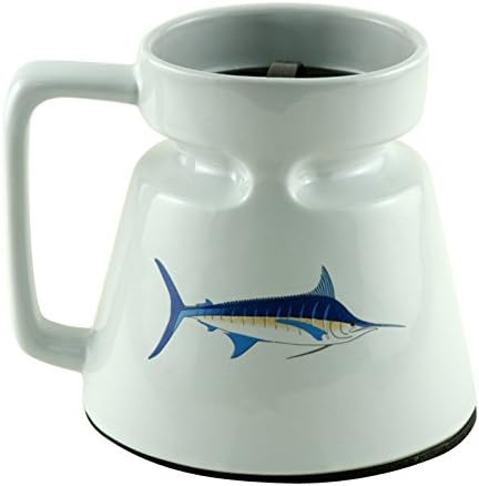 Galleyware Marlin Ceramic Non-Skid Travel Mug, 16 oz