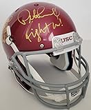 Pete Carroll signed USC Trojans full size football helmet COA proof autographed