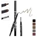TC Joy 3 in 1 Automatic Eyebrow Pencil with Eyebrow Brush and Eyebrow Powder Natural Long-lasting Waterproof Light Coffee-#2