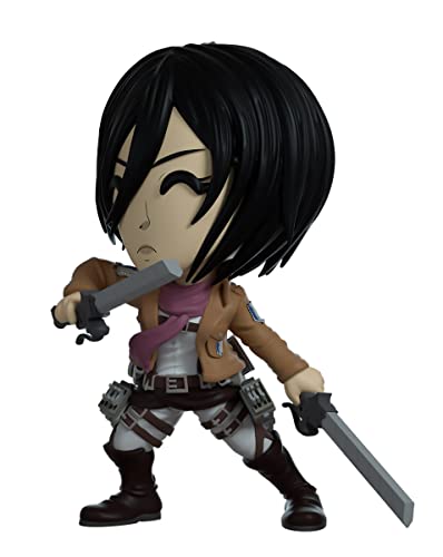 Youtooz Mikasa Vinyl Figure, 4.6" Attack On Titan Mikasa Figure - Detailed Mikasa Collectible Figure - Youtooz Attack On Titan Collection #TOP2