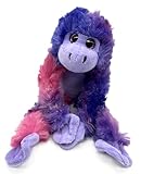 The Petting Zoo Monkey Stuffed Animals, Plush Toys for Girls and Boys, Hanging Monkey Plush Toy Tie Dye -10 inch (Purple), 4230x3