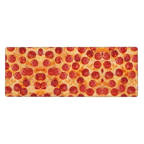 Alfombrilla para ratón de pizza de 80x30 cm ideal para oficinas divertidas