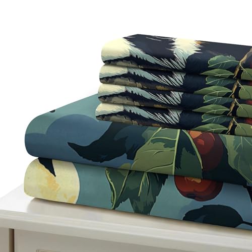 Housse de couette garçon motif petit-déjeuner idée cadeau lit King