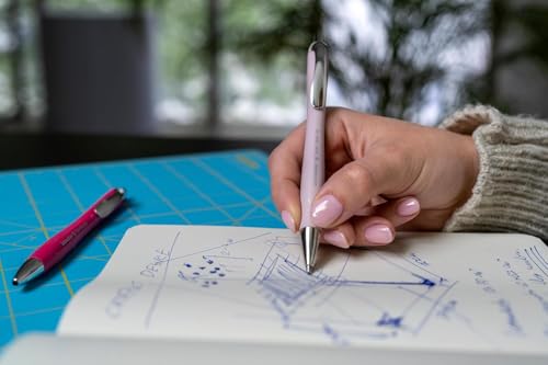 Image of Schneider Slider Rave XB 132519 Ballpoint Pen (Limited Special Edition in Pearl, Made in Germany) Pack of 5 Ink Colour: Blue