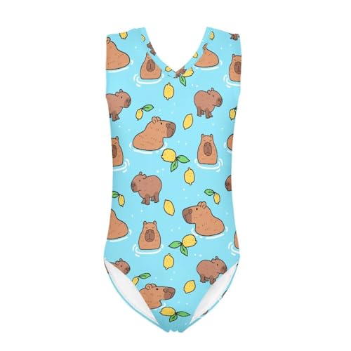 Image of Mumeson Girls One Piece Swimsuits Lightweight V-Neck Swimwear Bathing Suits for Little Girls 3-14 Years