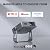 ?Officially-Licensed APP & 1800ANSI?Smart Mini Projector with WiFi and Bluetooth, VISSPL Native 1080P Auto Focus & Keystone Portable Outdoor Projector, 4K Support Home Movie Projector Sliver