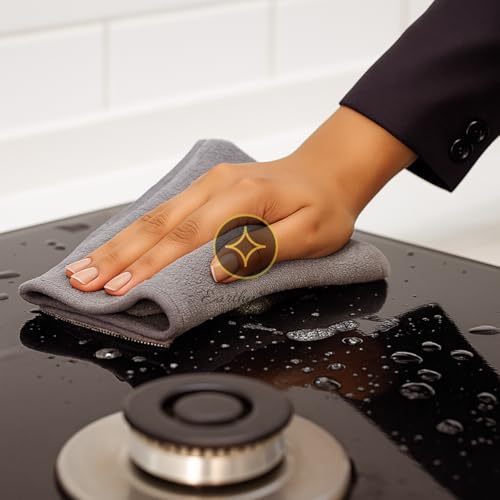 Image of 220 GSM Lint-Free Microfiber Glass & Mirror Cloth
