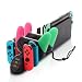 Controller Charger for Nintendo Switch, Charger for 4 Switch Joy-Con Controllers, 2 Switch Pro Controllers, 2 Joy-con Wrist Straps with USB 2.0 Plug and USB 2.0 Ports - 6 in 1