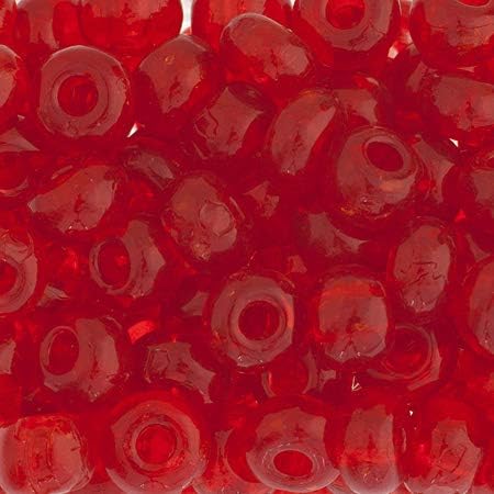 John Bead 50g 1/0 Czech Glass Seed Beads (6.6mm Diameter) Transparent Medium Aqua DIY Jewelry Making Beads by Preciosa (Jablonex)