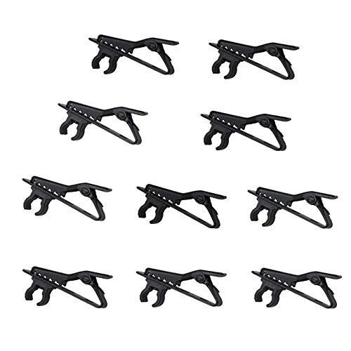 BAISDY 10PCS Lapel Microphone Clip Replacement Kit for Lavalier Lapel Microphone, 6mm