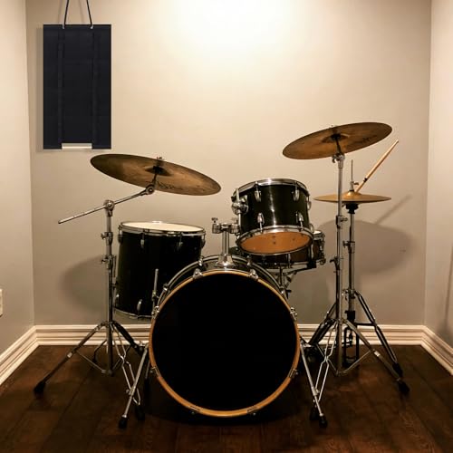 Soporte de pared para baquetas ERINGOGO: organizador colgante para baquetas y mazos de percusión, capacidad para 12 pares, ideal para músicos, estudio o casa miniatura 6