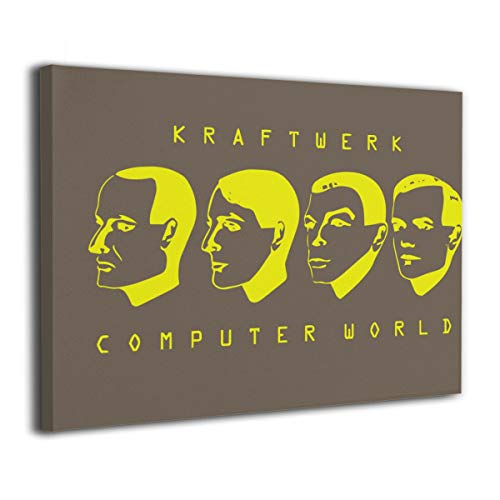 Kraftwerk Computer World アートデリ ポスター パネル 絵キャンバスの壁アート 木製の枠 家の壁の装飾画 壁飾り 壁ポスター おしゃれ 30*40CM 玄関やリビング、お祝いや贈り物に