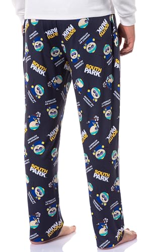 INTIMO South Park Men's Cartman You Will Respect My Authority Tossed Print Sleep Pajama Pants For Adults4