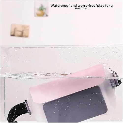 Bolsa impermeable para cintura, bolsa seca flotante para teléfono, esencial para playa, kayak, natación y bote (blanco) miniatura 5