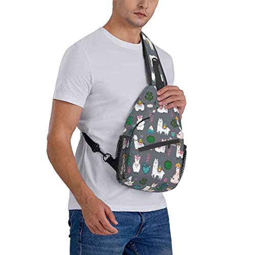 Image of Sling Backpack For Men Hiking Daypack Crossbody Shoulder Bag Travel Chest Pack | Hiking