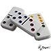 Regal Games - Mexican Train Dominoes Game Set - Double 15 Colored Dot Dominoes - 8 Metal Trains, 136 Tiles, Wooden Hub, Collector’s Tin - Fun Family-Friendly Game - for 2-8 Players