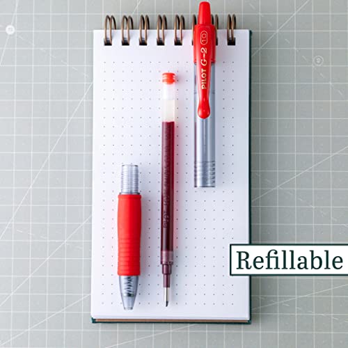 Bolígrafos Pilot G2 Gel Premium Punta 1 mm Rojo Pack 14 miniatura 2