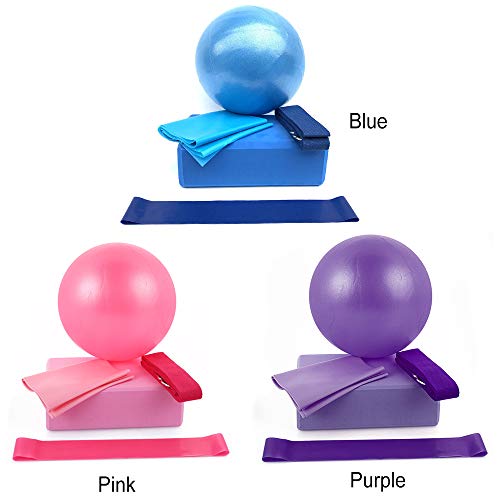 Conjuntos de Yoga para Mulheres - 5pcs Kit de Iniciação à Ioga Conjunto de Equipamento de Fitness co
