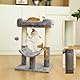 Kratzbaum Turm für Indoor-Katzen mit Kratzbaum-Plattform für Kätzchen und Katzen (Hellgrau)
