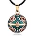 EUDORA Harmony Ball Bola Grossesse, Muguet Vintage Pendentif Femmes Collier Fleur Bijoux Beau Cadeau Doux Carillon Bola, 76.2cm + 114cm Chaîne