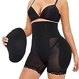 Finlin Women Shapewear Butt Lifter Body Shaper Panties High Waist Hip Padded Enhancer Booty Lifter T
