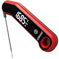 0.5 Sec Instant Read Meat Thermometer Digital with Auto-Rotating Large LCD Display & Motion Sensing, ±0.5°F Accuracy, IP67 Waterproof Food Thermometer for Cooking BBQ Grill Smoker Candy