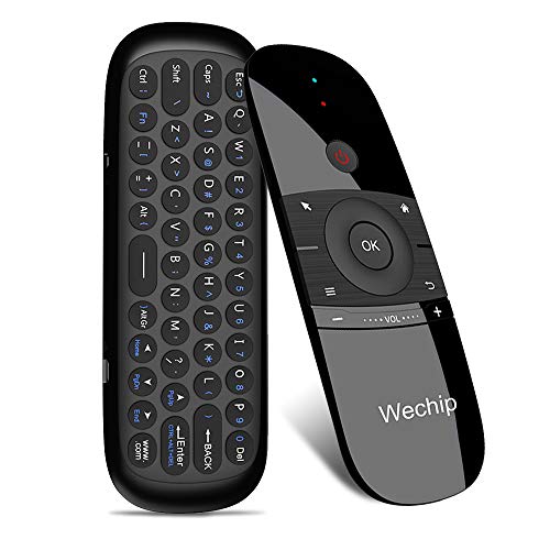 Gamogo Telecomando wireless Wechip W1 2.4G Air Mouse Telecomando a infrarossi Apprendimento remoto a 6 assi Sensore di movimento w/Ricevitore USB per Smart TV Android TV BOX PC portatile